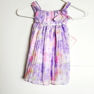 Youngland Baby Toddler lilac butterfly dress size: 24 months